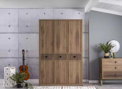 Wardrobe Wardrobe Wooden Cabinet Bedroom Furniture Wood Brown new